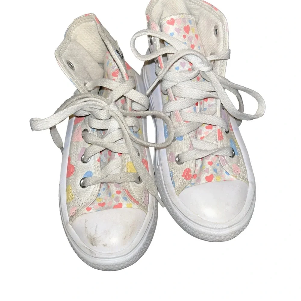 Girls Converse Chuck Taylor Move High Always On Hearts platform sneakers…